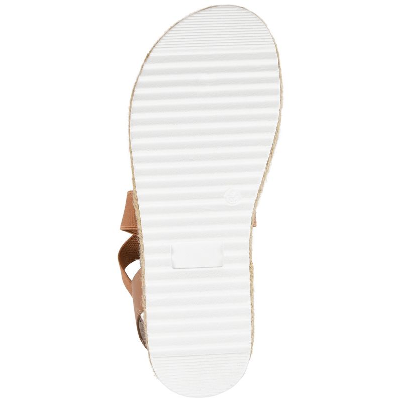 Journee Collection Womens Caroline Tru Comfort Foam Espadrille Sliver Wedge Sandals, 5 of 10