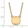 Black Bow Jewelry 14k Yellow Gold Plated Sterling Silver Phi Mu Greek Life Necklace 18 Inch - image 2 of 4