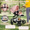Kinder King Roc 1 Reversible Folding Baby Stroller, High Landscape, Adjustable Canopy, Anti-Shock, 5-Point Harness, Cup Holder - 4 of 4