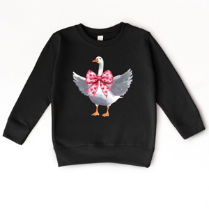 Valentine Goose Coquette - Toddler Graphic Sweatshirt - 1 of 4