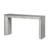 HDZNVF Elegant Console Table, Fireplace Design, Simple and Functional with High-Quality Wood Veneer Top - 3 of 4