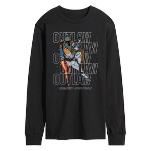 Men's - Star Wars - Outlaw Boba Fett Long Sleeve Graphic T-Shirt - 1 of 3