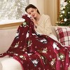 Christmas Flannel Blanket Cat and Dog Decor Ultra Soft Cozy Throw Blankets Home Sofa Couch Bed Christmas Gift. - 2 of 4