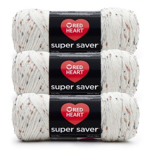 Red Heart Super Saver Yarn 3/Pack-Aran Fleck - 1 of 4