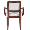 APRILSOUL35.00"Upholstered Dining Chairs Set of 2 ¨C Traditional Armchairs with Curved Lines, Solid Hardwood Frame - 4 of 4