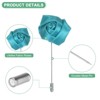 Unique Bargains Wedding Rose Men Suit Boutonnieres Lapel Pin 12 Pcs - 2 of 4