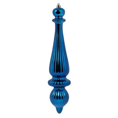 Vickerman 14" Midnt Blue Shiny Finial Drop UV Coated