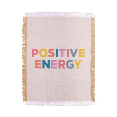 socoart positive energy I Woven Throw Blanket - Deny Designs