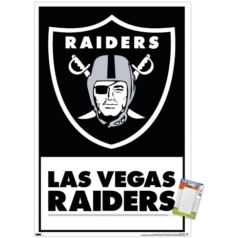 Trends International Nfl Las Vegas Raiders - Logo 21 Unframed Wall