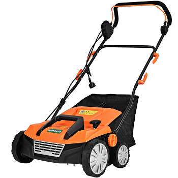 Topbuy Electric Lawn Mower 2-in-1 Versatile Corded Lawn Mower with Grass  Collection Box 10 AMP Motor