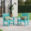 WestinTrends Outdoor Patio HDPE Adirondack Dining Arm Chairs (Set of 2) - 2 of 4
