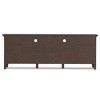 72" Solid Wood with Tempered Glass Wide TV Media Stand with Handcrafted Finish, Cord Management, and Tempered Glass Doors for Living Room - 3 of 4