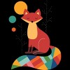 Men's Design By Humans Rainbow Fox By AndyWestface T-Shirt - 2 of 4