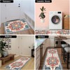 SEVOBAL Rugs Boho Living Room Rug Sets 3PCS Washable Kitchen Mats for Floor Non Slip Kitchen Area Rug Floor Mat Bedroom Carpet, Red, 20"*59"*0.5" - 2 of 4