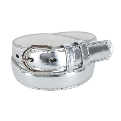 CTM Kid's Leather 1 inch Basic Dress Belt
