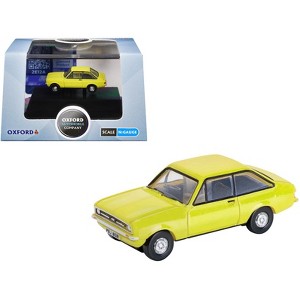 Ford Escort Mk2 RHD (Right Hand Drive) Signal Yellow 1/148 (N) Scale Diecast Model Car by Oxford Diecast - 1 of 4