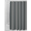 iDesign Solid Polyester Shower Curtain - 72" x 72" - Set of 2 - Gray - 4 of 4