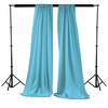 Slickblue Pack of 2 Polyester Backdrop Drapes – 96"H x 58"W, Rod Pocket, Semi Sheer, Serged Edges, 41 Colors Options - 2 of 3