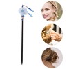 Unique Bargains Hair Chopstick Black White 1 Pc - 3 of 4
