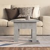 vidaXL Stylish Coffee Table in Concrete Gray, 21.7"x21.7"x16.5", Made from Durable Engineered Wood, Ideal for Living Room Space - 2 of 4