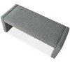 Kaia 47" Contemporary Farmhouse Linen Fabric Waterfall Upholstered Bench-Maison Boucle - 4 of 4
