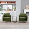 Accent Chairs for Living Room, Upholstered Accent Chair Comfy Velvet Armchair with Thick Cushion - 3 of 4