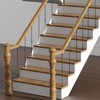 VEVOR Staircase Metal Balusters, 44'' x 1/2" Galvanized Steel Decorative Banister Spindles, 10 Pack Deck Baluster with Hollow Single Baskets, Black - 2 of 4