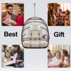FIONECA Swing Hammock Egg Chair without Stand ¨C Hanging Basket Chair with UV-Resistant Cushion, Foldable Frame, 350lbs Capacity - 4 of 4