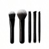 Travel Brush Set with 5 Professional Brushes in Travel Pouch - 2 of 3