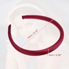 Unique Bargains Women's Anti Slip Fashion Solid Simple Silk Headbands 0.59" Wide 2 Pcs - 4 of 4