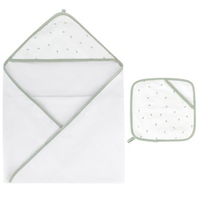 Ely's & Co. Set Di 2 Fodere Per Fasciatoio - 100% Cotone Jersey, Motivo Libellule Blu E Strisce, 81x40 Cm