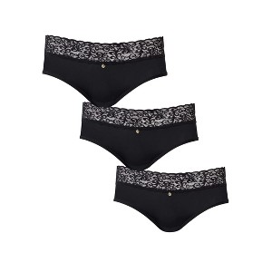 VENUS Womens Pearl By VENUS® Lace Trim Hipster 3 Pack - 1 of 4