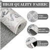 Area Rug 5'x7' Washable Living Room Accent Rug Indoor Vintage Distressed Carpet Low Pile Bedroom Office Dining Room Grey - 3 of 4