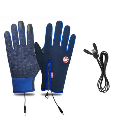 HTUTWOO USB Heated Gloves, Waterproof Touch Screen Gloves, Winter Warm Gloves for Cycling and Outdoor Activities, Perfect for Men Women