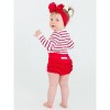 RuffleButts Baby Girls Knit Long Sleeve Ruffle Layering Bodysuit - 4 of 4