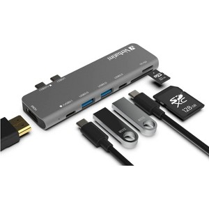 Verbatim 7-in-2 USB C Hub Adapter with 4K HDMI, 100W Power Delivery, USB 3.0, SD Card Readers for MacBook Pro and USB C Laptops - 1 of 4