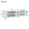 CAVINAS TV Stand for 78" TVs, 69.6" Media Console with Glass Doors,Entertainment Center for Living Room - 3 of 4