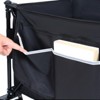 FURNIinspire Outdoor Serving Carts Foldable Garden Cart with Heavy-Duty Wheels 480lbs Load Capacity Portable for Camping, Black, 37.4"*23.03"*38.98" - 4 of 4