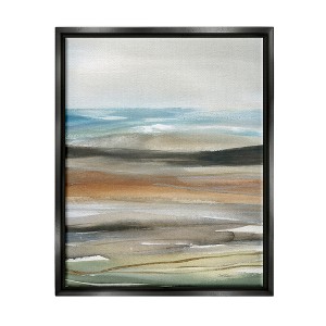 Stupell Industries Abstract Landscape Painting Framed Floater Canvas Wall Art - 1 of 4