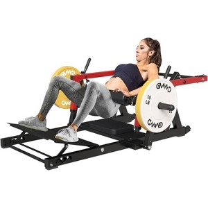 ER KANG Hip Thrust Machine, Glute Bridge Machine Plate-Loaded, Butt Exercise Equipment for Glute Muscles Building and Butt Shaping - 1 of 4