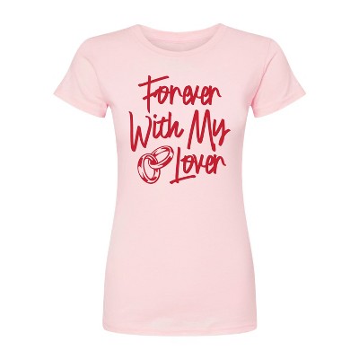 Women's - Instant Message - Forever With My Lover Fitted Graphic T-Shirt