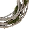 Northlight Twig and Moss Artificial Weathered Spring Wreath - 14.5" - 4 of 4
