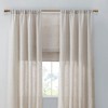 Linen Blend Light Filtering Cordless Roman Shade Natural 29x64in - 2 of 4