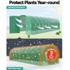 Walk-in Tunnel Greenhouse for Outdoors, Large Tunnel Garden House with Swing Door & 16 Vent Windows,Portable Green House Kit for Winter Gardening - 2 of 4