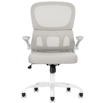Infurnic Task and Office Chairs, Ergonomic Office Chair with Adjustable Lumbar Support and Armrests, for Home and Office, Gray, 25.59"*25"*40"