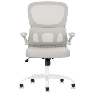 Infurnic Task and Office Chairs, Ergonomic Office Chair with Adjustable Lumbar Support and Armrests, for Home and Office, Gray, 25.59"*25"*40" - 1 of 4