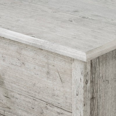 Seaside Pine 6-Drawer Double Dresser with Metal Handles