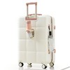 Whisen Luggage Set of 3, 20-inch with USB Port, Airline Certified Carry-on Luggage with Cup Holder, ABS Hard Shell Luggage - 3 of 4