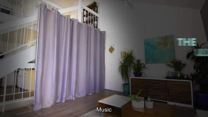 Room Dividers Now End2End 24ft to 36ft Wide Freestanding Room Divider XXL - Silver (Without Curtains), 2 of 6, play video