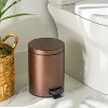 LunaLulinlk Bronze SS 1.3 Gallon Metal Bathroom Waste Basket - 2 of 4